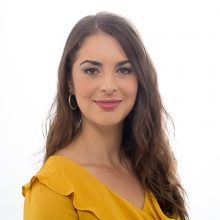 Talia Ricci's press pass photo.