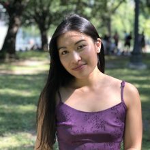 Madi Wong in a park.